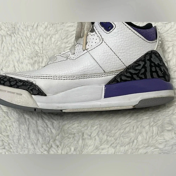 Nike Air Jordan 3 Retro TD Dark Iris size 10C miniature version Jordan 3 release - Picture 3 of 12